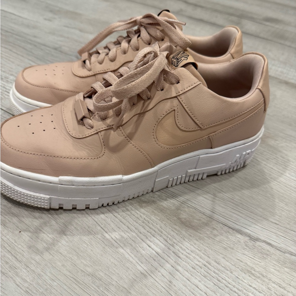 Nike Women's Air Force One Beige Sneakers
